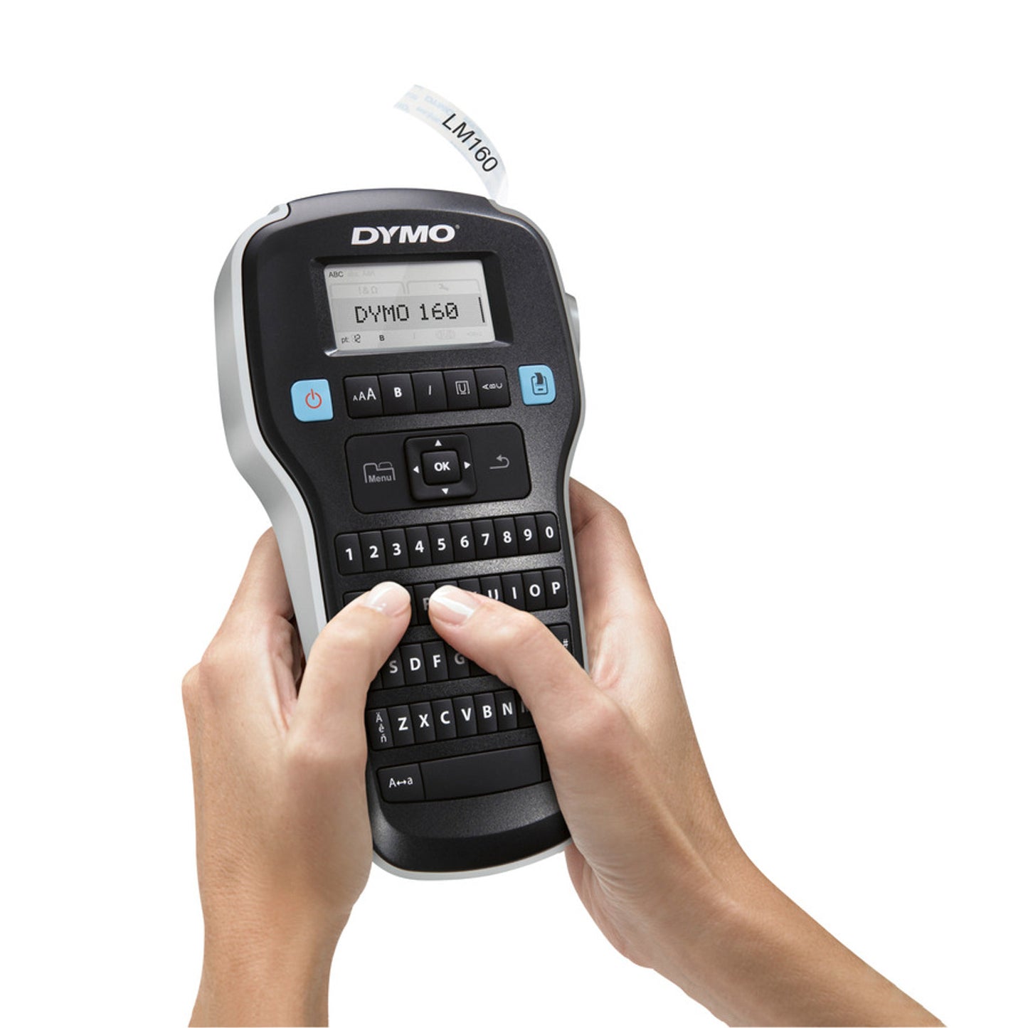 DYMO LM 160 Label Maker with English Keypad with 12 mm Compatible Tape and 6pcs AAA Batteries