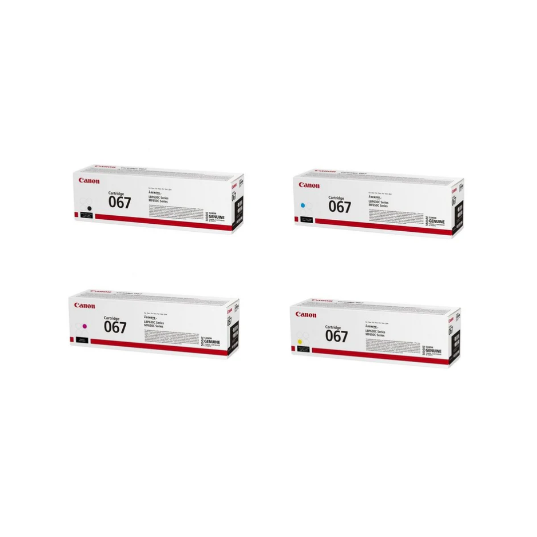 Canon 067 4-Color Toner Cartridge Set for Canon LBP631 , LBP633 , MF651 , MF655 , MF657 Printers