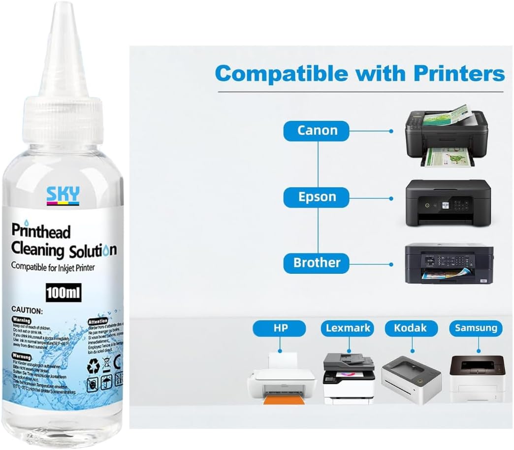 500ML Universal Printhead Cleaning Solution for Inkjet Printers