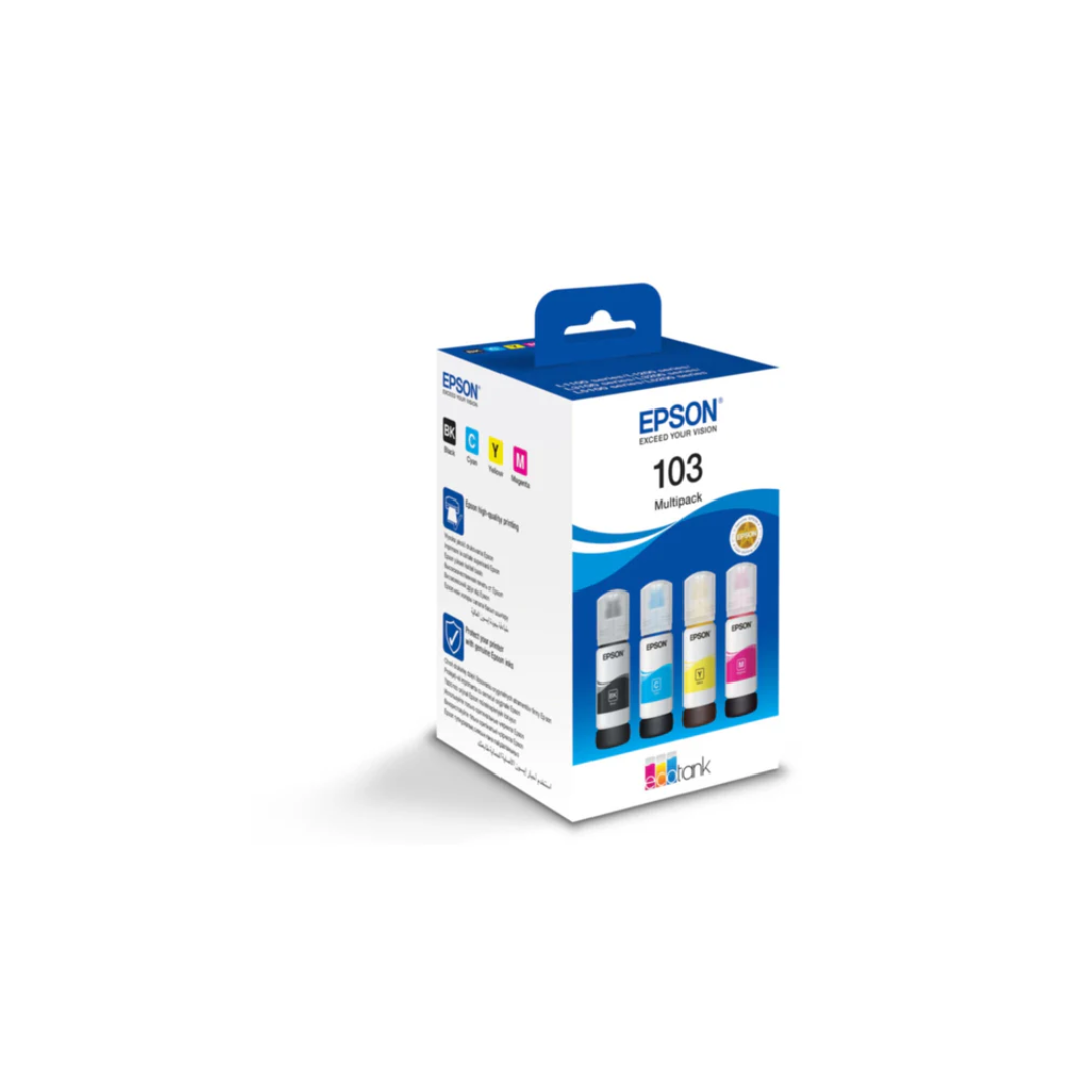 EPSON EcoTank 103 Multipack Refill Ink for Epson L1110 L3100 L3110 L3150 L5190