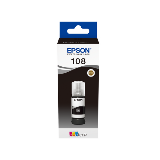 Epson 108 Black EcoTank Inks for Epson L18050 L8050 Printers