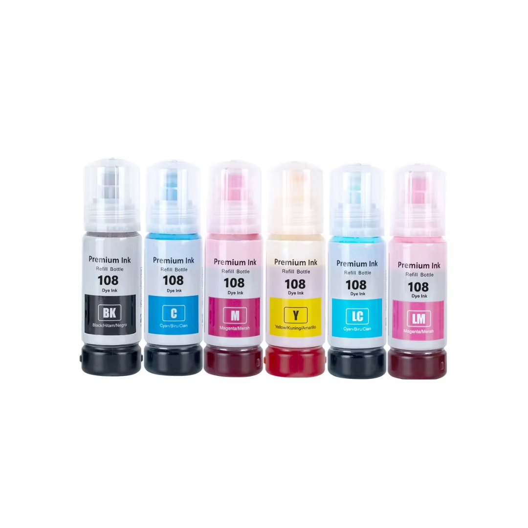 SKY 108 compatible 6-Color ink set for Epson L18050 L8050 Printers