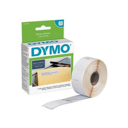 Dymo Return Address Labels 25mm x 54mm 11352 white 500 labels S0722520