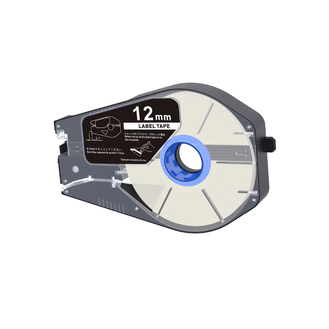 12mm x 30 meter White Label Tape for Canon Cable ID printers