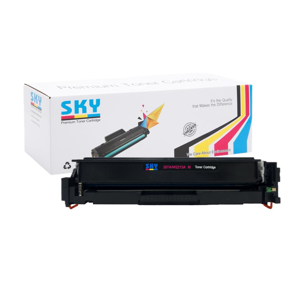 SKY 207A Magenta Toner Cartridges with Chip for  Colour LaserJet Pro  M255, MFP M282 and MFP M283