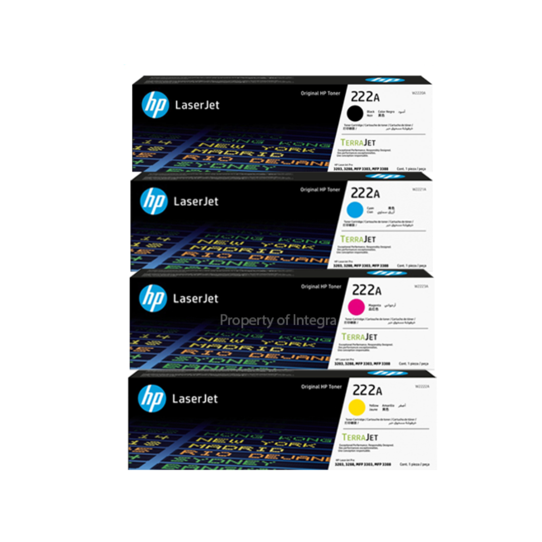 HP 222A 4-Color set for HP LaserJet Pro 3201-3204, 3288, 3303