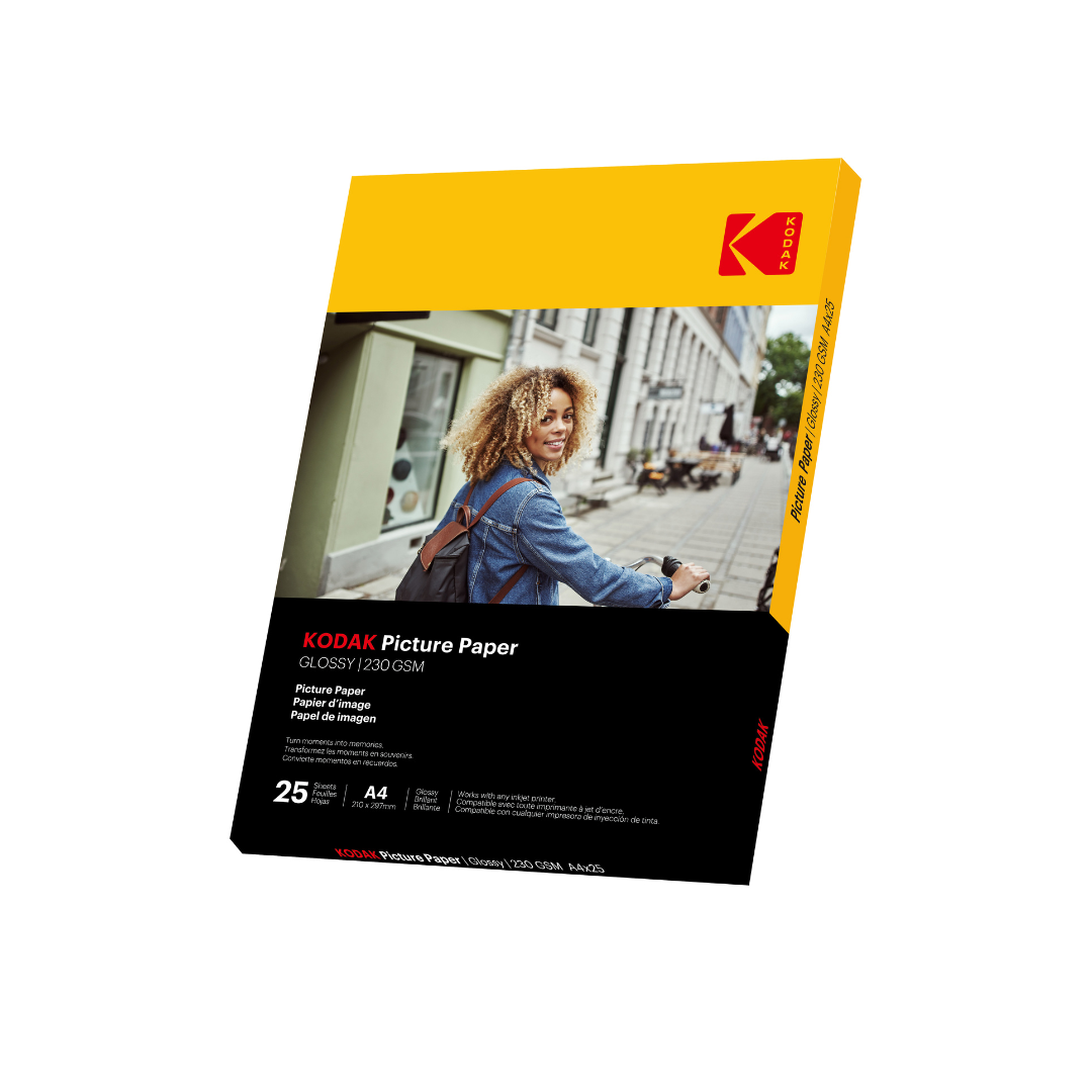 Kodak Picture Paper Glossy 230 gsm A4 Size x 25 Sheets