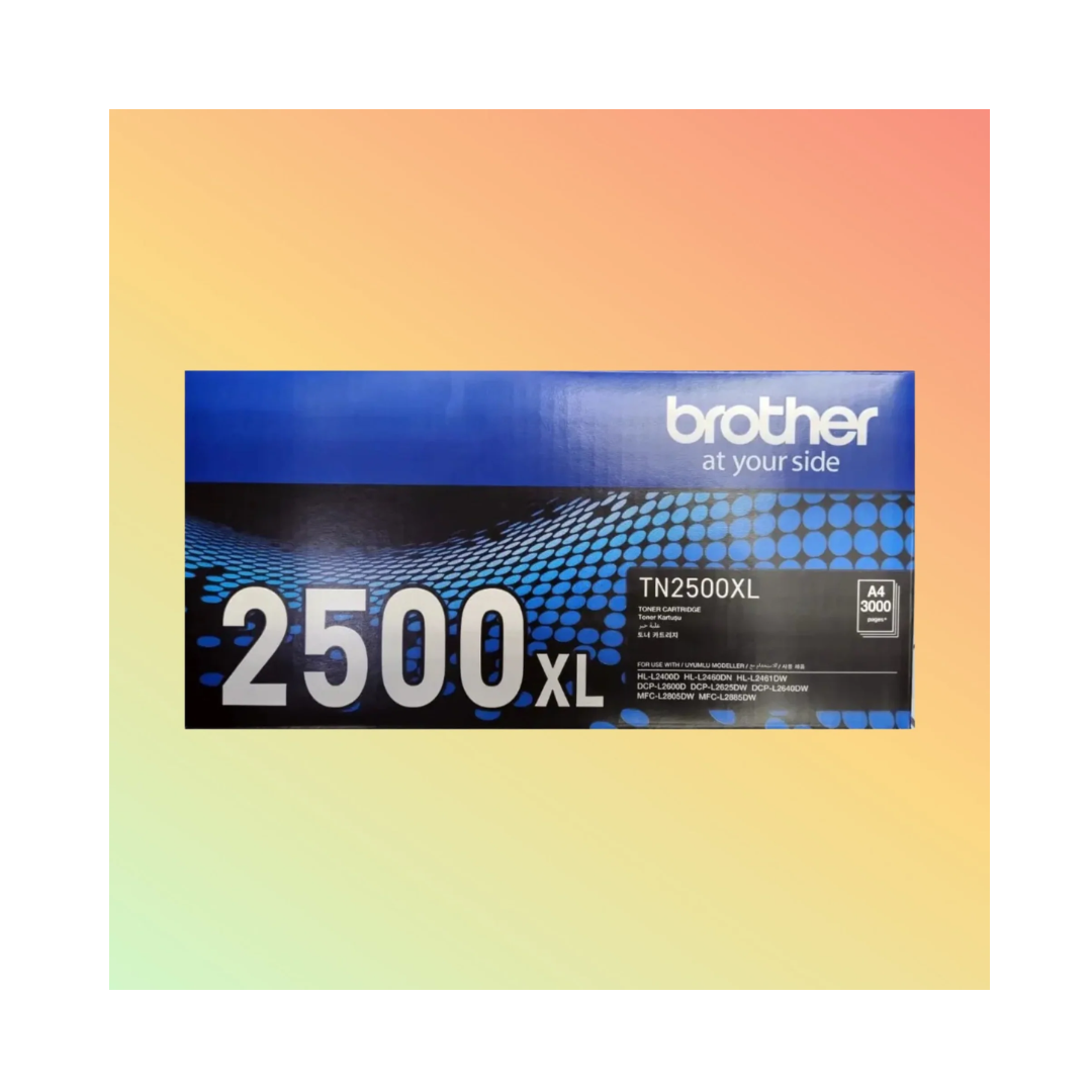 Brother TN-2500XL Black Toner Cartridge 3000 Pages for HL-L2460DN