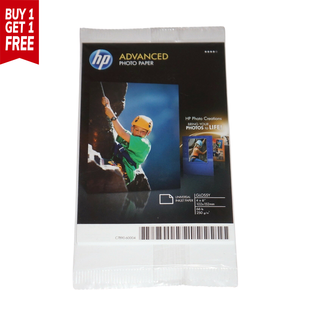 HP Advanced Photo Paper 4X6 inch 250gsm Glossy 5 sheets