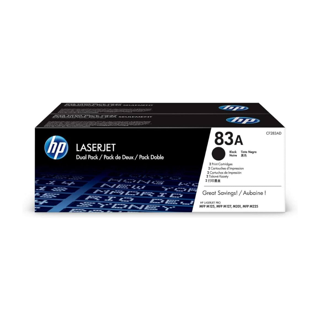 HP 83A Dualpack /Twinpack Toner Cartridge CF283AF for M125 and M127