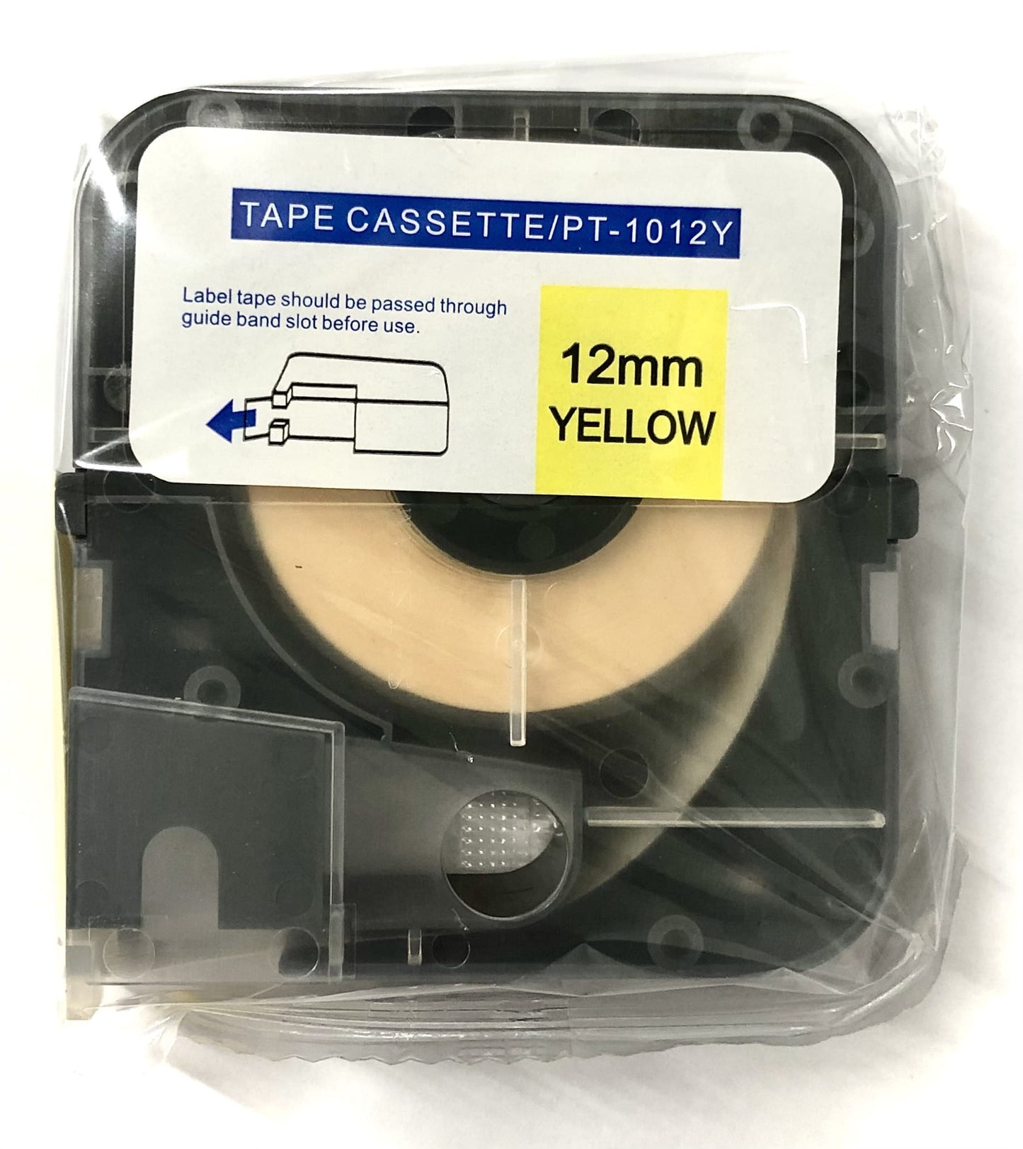 PT-1012Y 12mm x 8meter Yellow original tape for PT-1010