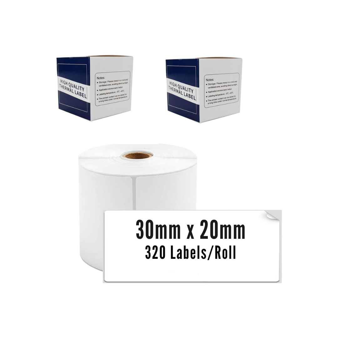 2 x Label Rolls for M110 / M110S / M120 / M200 / M220 Bluetooth Label Printers