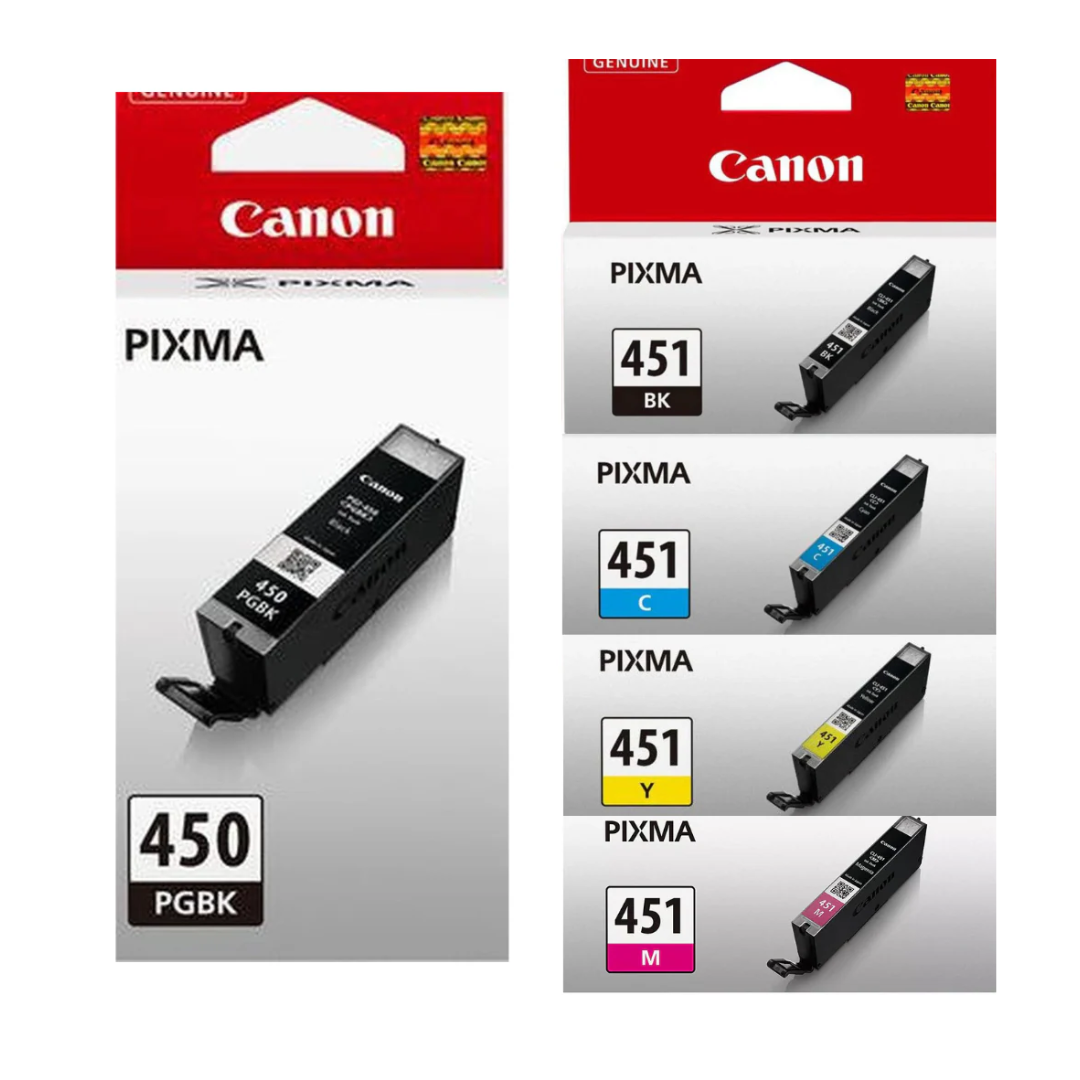 Canon 450/451 ink Cartridge set for Pixma MG5640 MG6640 MG6340 MG5440