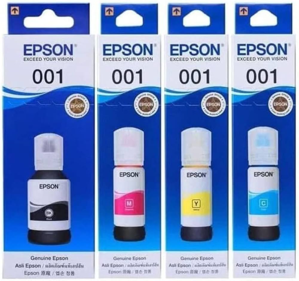 EPSON Ecotank Ink 001 for Epson EcoTank L4260, L14150, L6270, L4160, L6170, L405, L6190, L6160