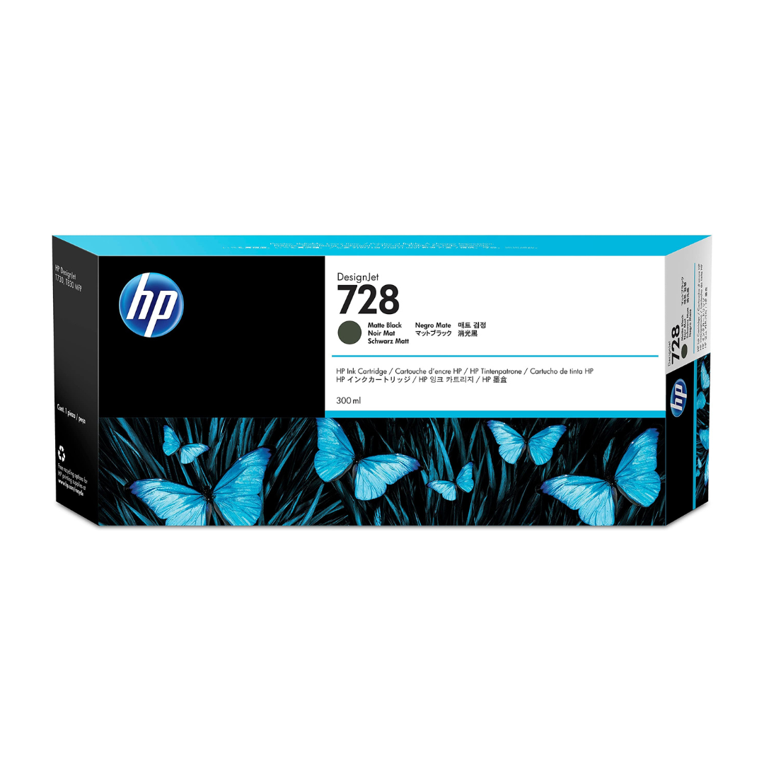 HP 728 matte black ink cartridge 300 ml