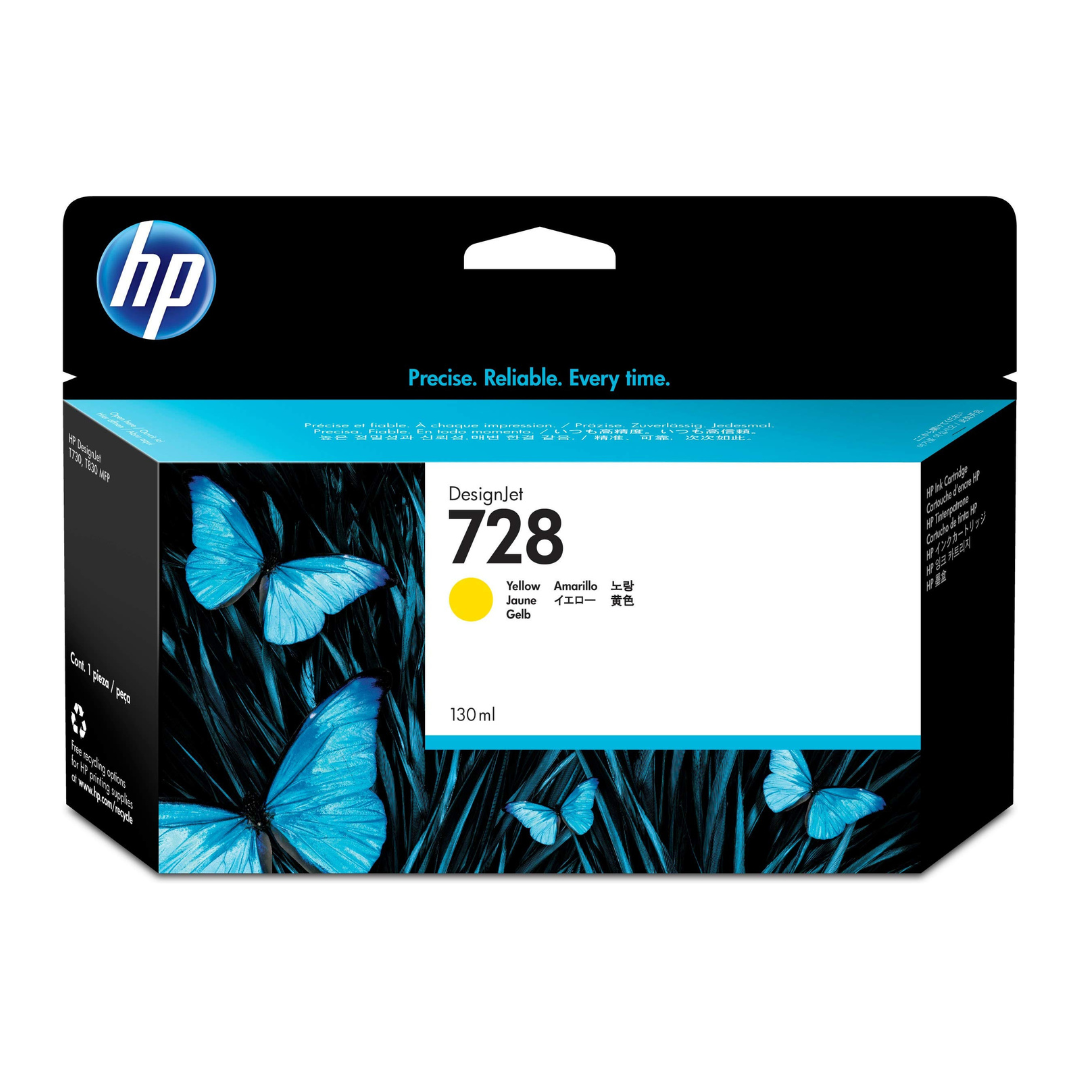 HP 728 Yellow ink cartridge 130 ml