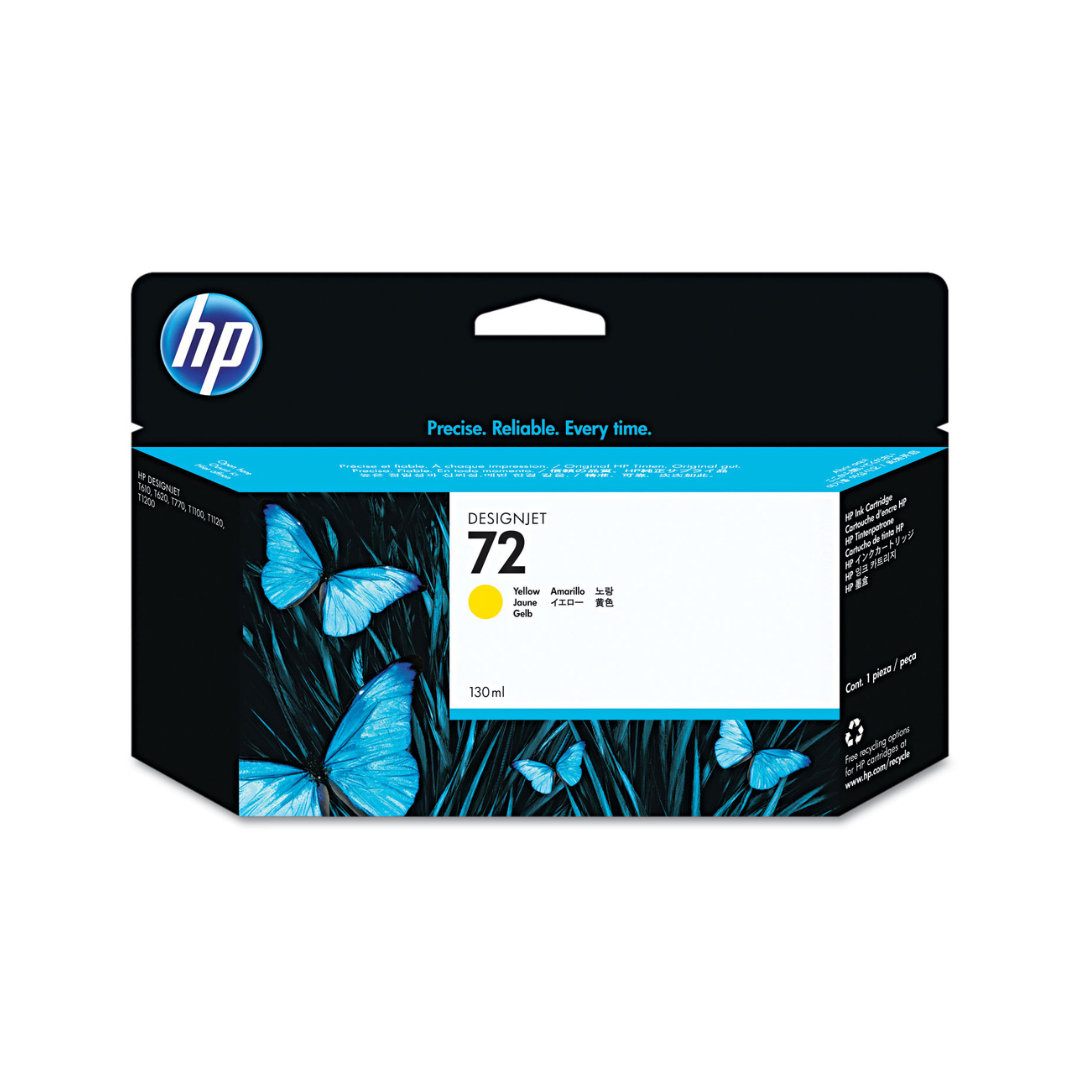 HP 72 - 130 ml Yellow Plotter Ink for HP Designjet T1100, T1200, T 1300