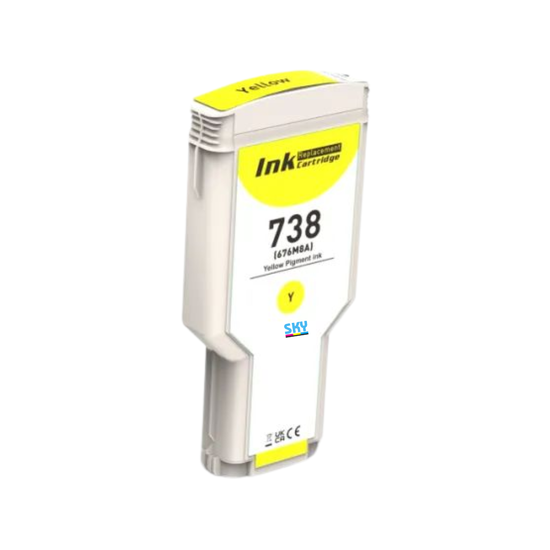 SKY 738 300ML High Capacity Compatibles Ink Cartridge replacement for HP 738 Cartridges for HP DesignJet T950 DesignJet T850