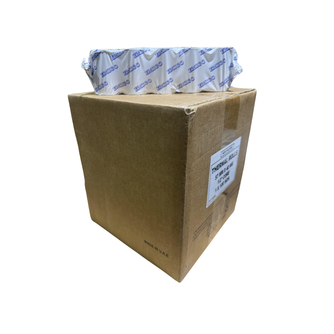 Emigo 100 Rolls box Thermal Paper Roll for Card /POS Machine 57mm x 40 meter