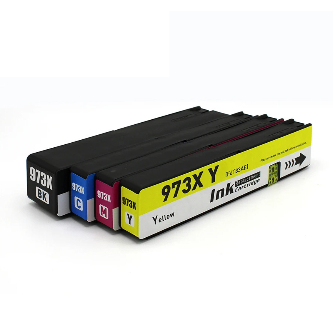 4-Color 973X Ink Cartridge set for HP Pagewide Pro 477 series Printers
