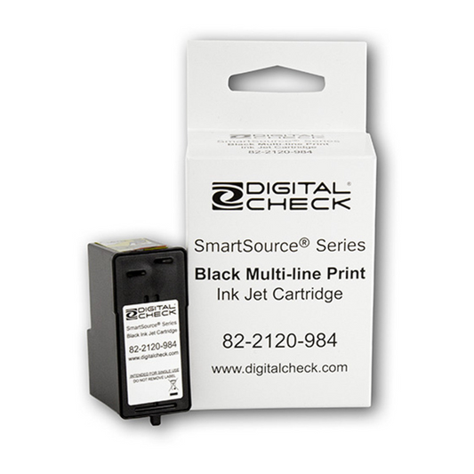 Digital Check Smart Source   Black Inkjet Cartridge 82-2120-984