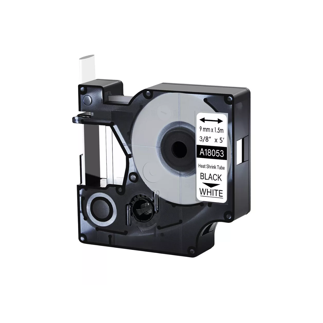 SKY 9mm Black on White 18053 A18053 Rhino Heat Shrink Tube Label