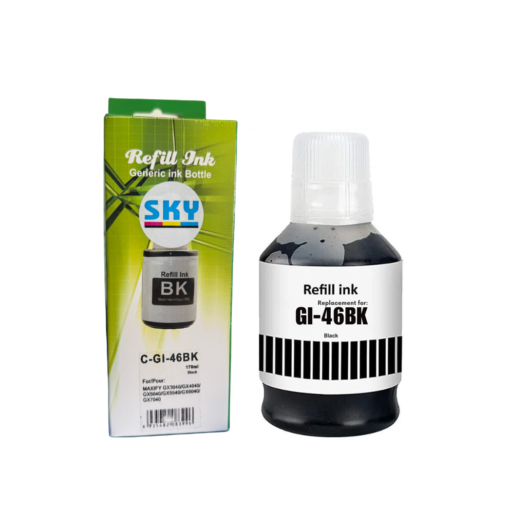 SKY GI46 Black ink 170ml for Canon MAXIFY GX6040 and GX7040
