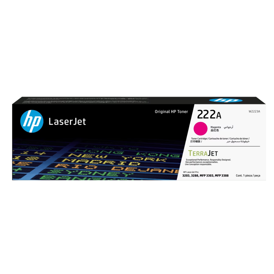 HP 222A magenta toner cartridge for HP LaserJet Pro 3201-3204, 3288, 3303