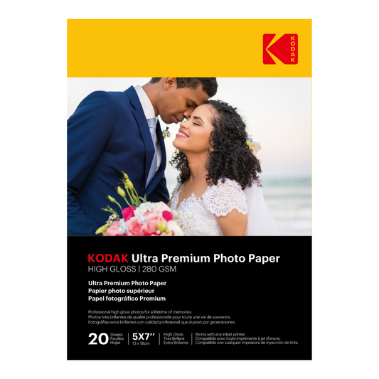 Kodak Ultra Premium Photo Paper 280gsm  5R  - 5" x 7"  20 Sheets