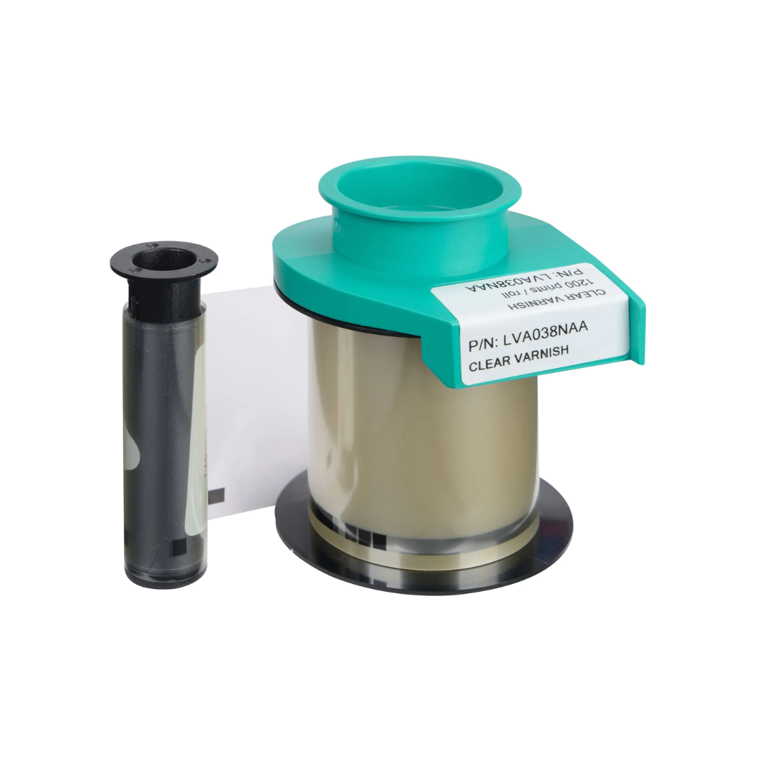 Evolis LVA038NAA Clear Continuous Varnish Ribbon (1200 prints)