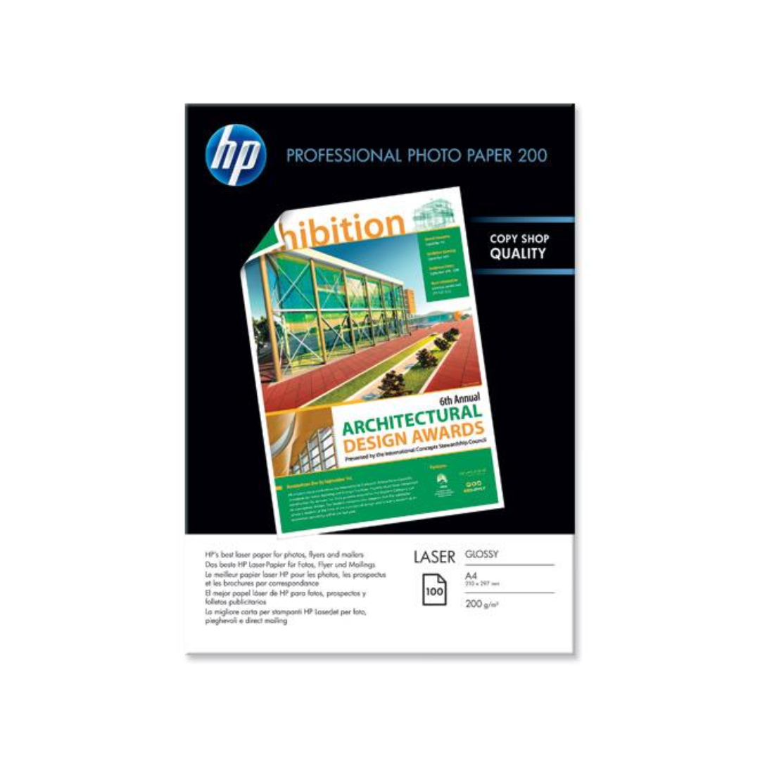 HP Laser Photo Paper Glossy, 200 gsm, 100 Sheets CG966A