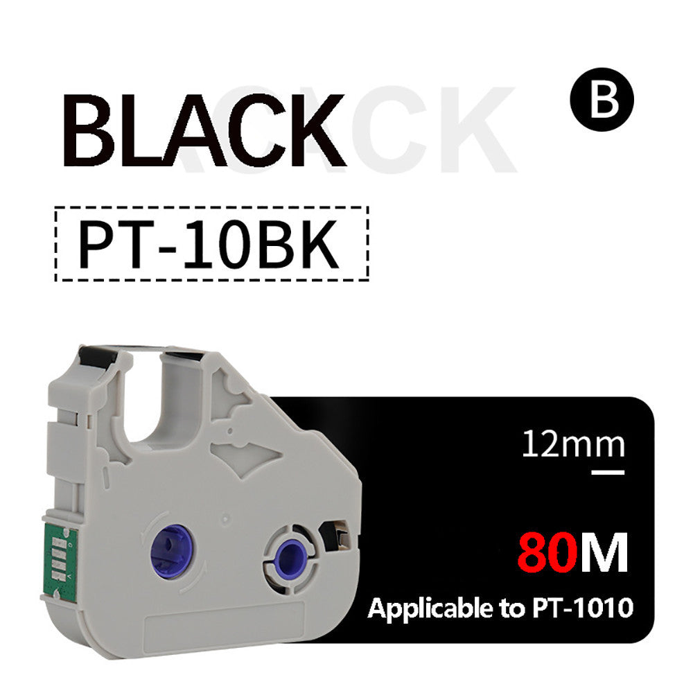 PT-10BK Black ink Ribbon - Tape Maker for Cable ID Label Printer PT-1010