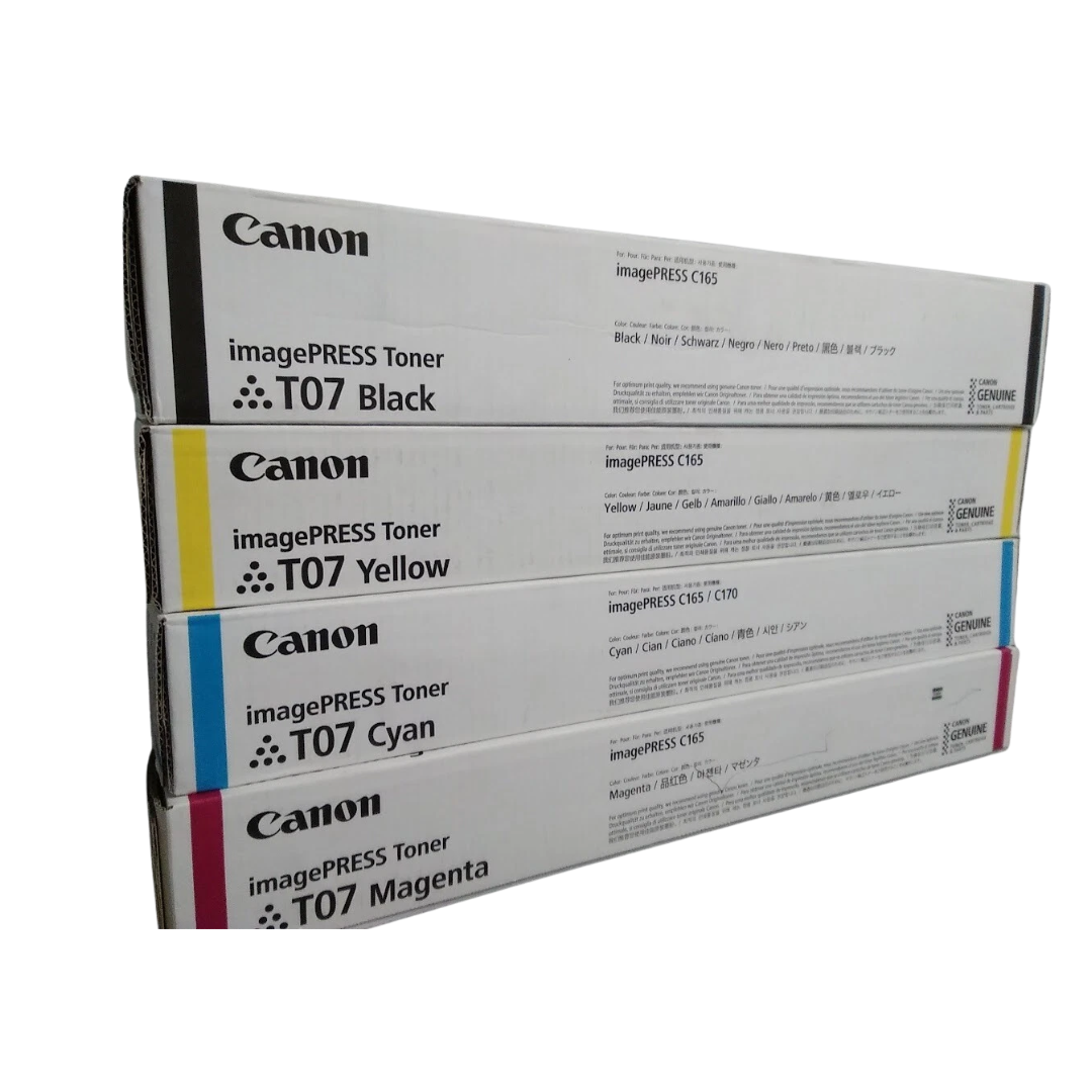 Canon T07 4-Color Toner Set for Canon Image PRESS C165 C170 C265 C270