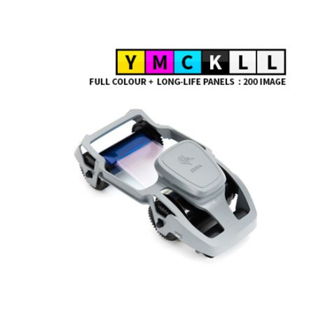 Zebra YMCKLL Ribbon 800350-563EM for ZC150 and ZC350 Series