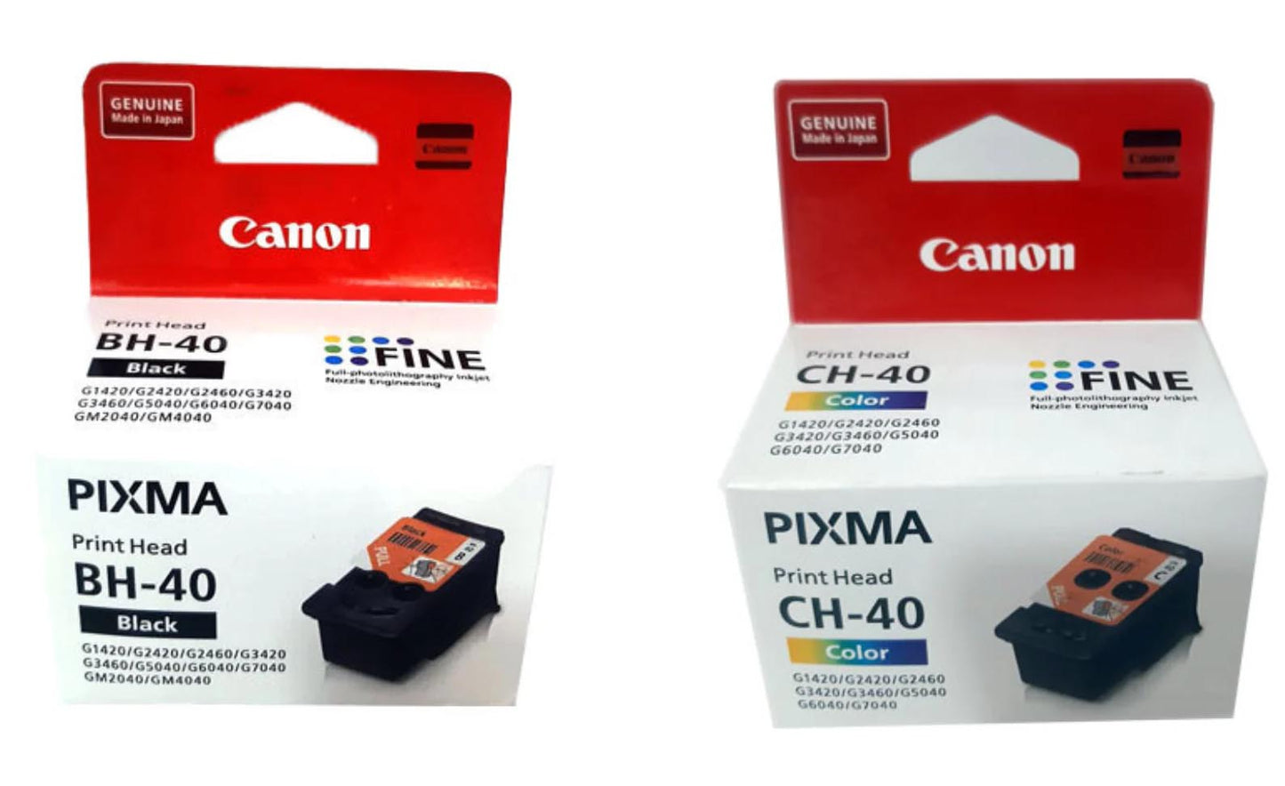 Canon BH-40 and CH-40 Printhead for G5040, G6040, G7040, GM2040, GM4040, G1420, G2420, G2460, G3420, G3460