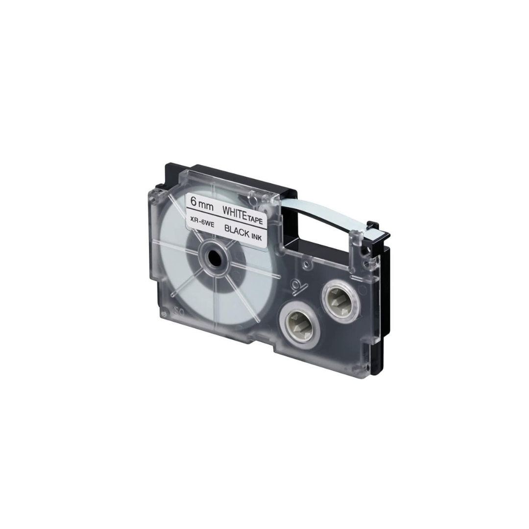 Casio 24mm Black on White Labeling Tape XR-24WE1 for Casio KL-820 label printer