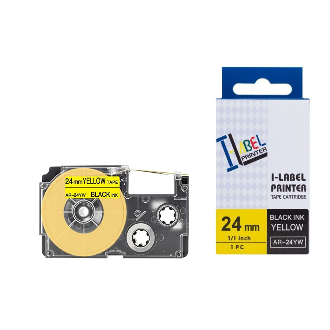 SKY 24mm x 8 meter Label Tape Cartridge for Casio Label Printers