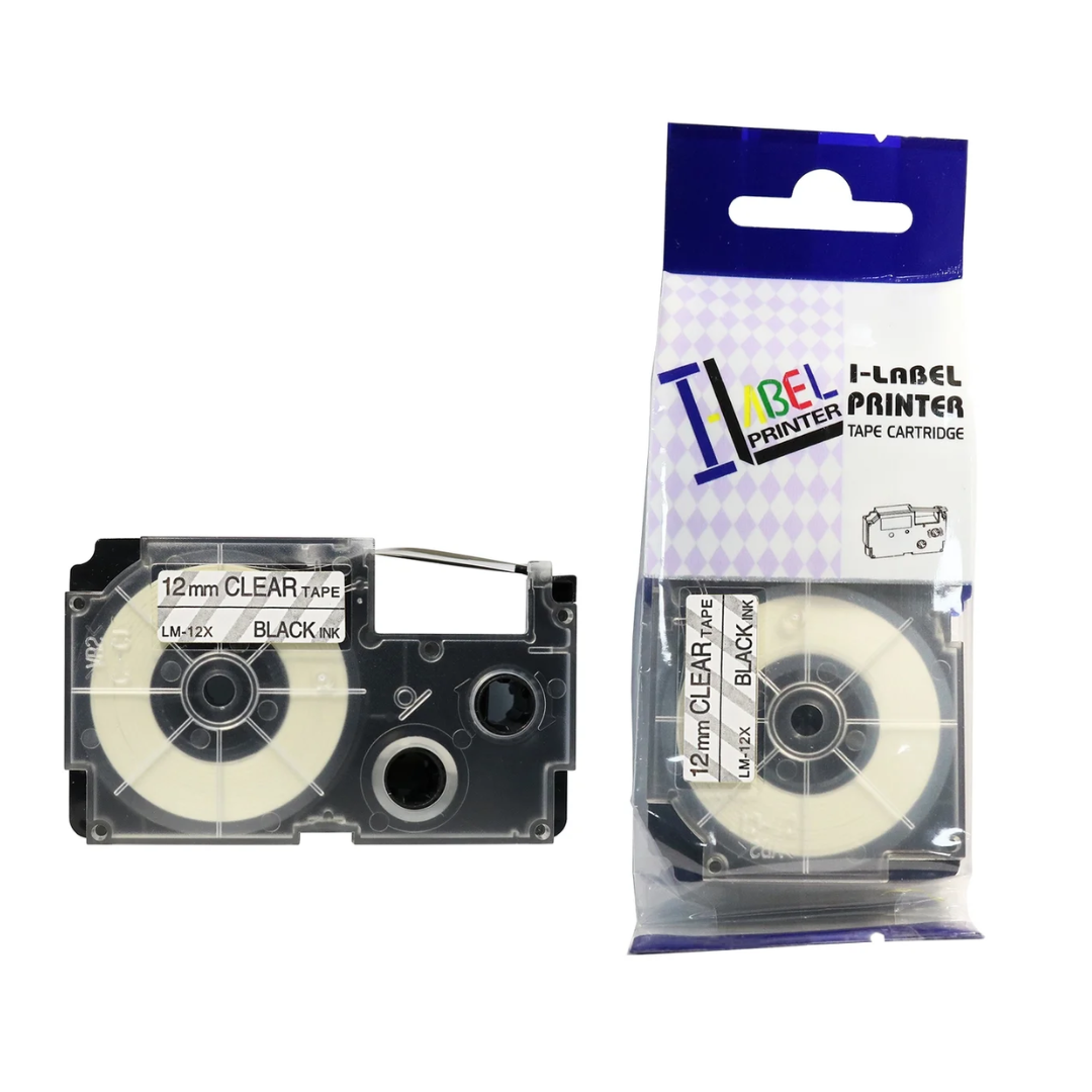SKY 12mm x 8 meter Label Tape Cartridge for Casio Label Printers