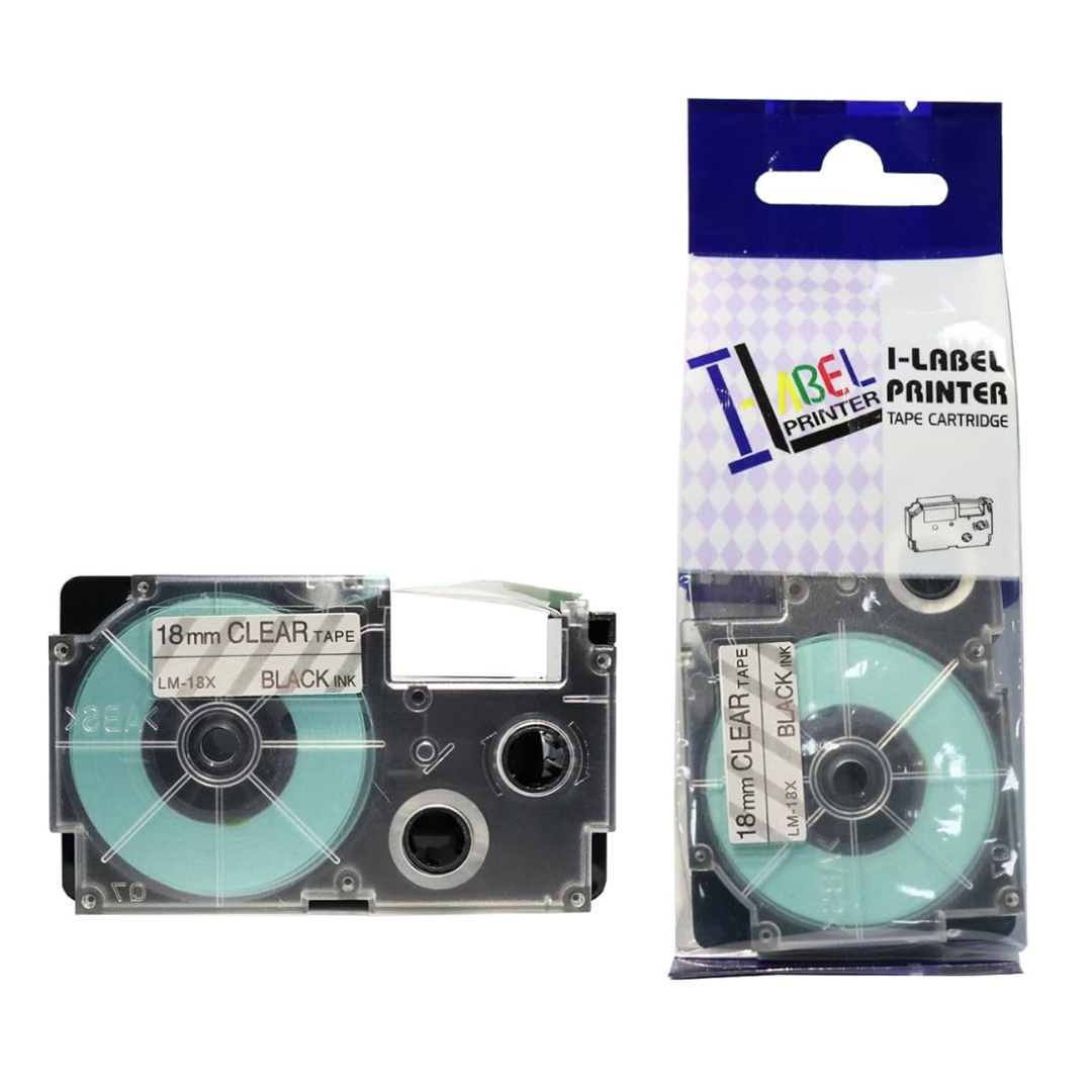 SKY 18mm x 8 meter Label Tape Cartridge for Casio Label Printers