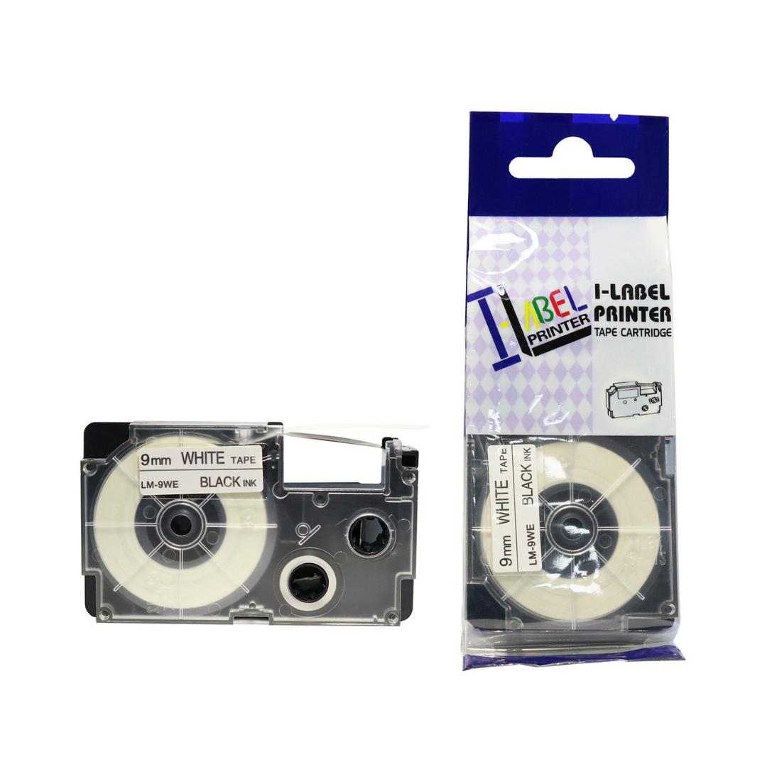 SKY 9mm x 8 meter Label Tape Cartridge for Casio Label Printers