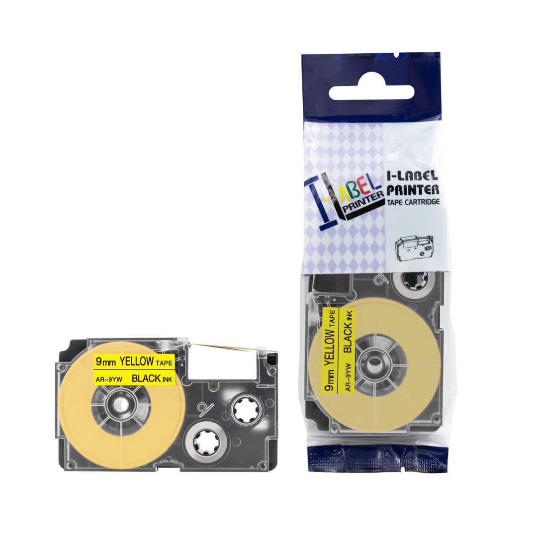 SKY 9mm x 8 meter Label Tape Cartridge for Casio Label Printers