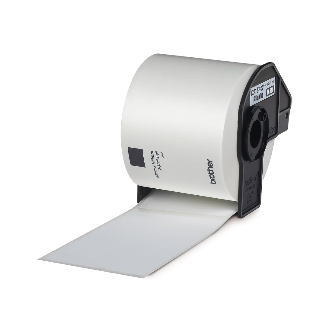 DK 11202 Shipping Labels 62 x 100mm Black on White 300 Labels/ Roll