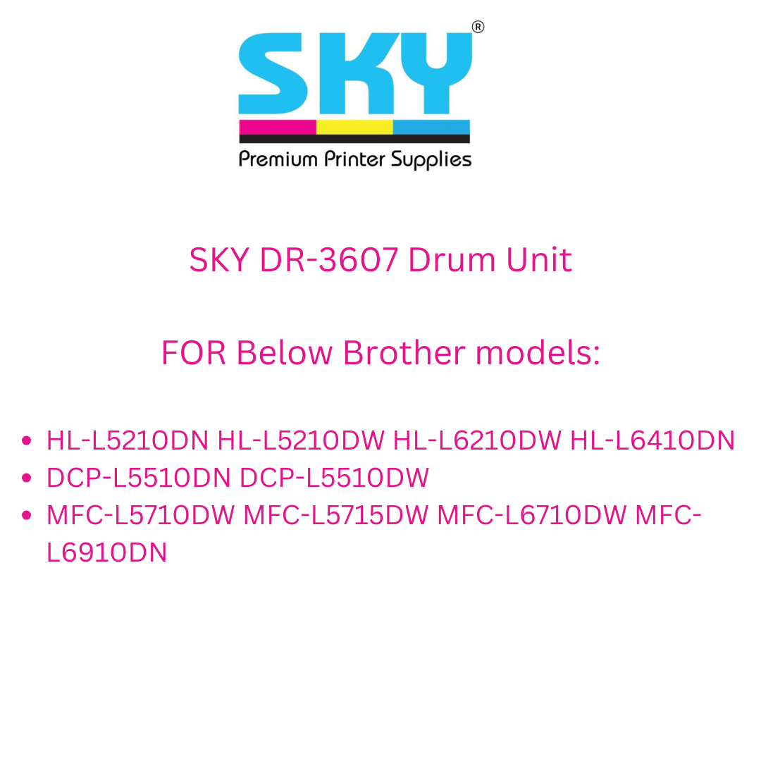 SKY DR-3607 Drum Unit for for Brother HL-L5210 HL-L6210 Printers