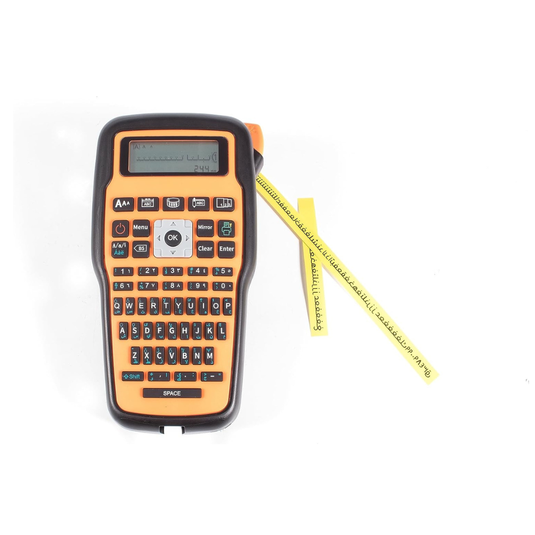 SKY E1000 pro Arabic/English Portable Label Maker compatible with TZe 6, 9 and 12mm tapes