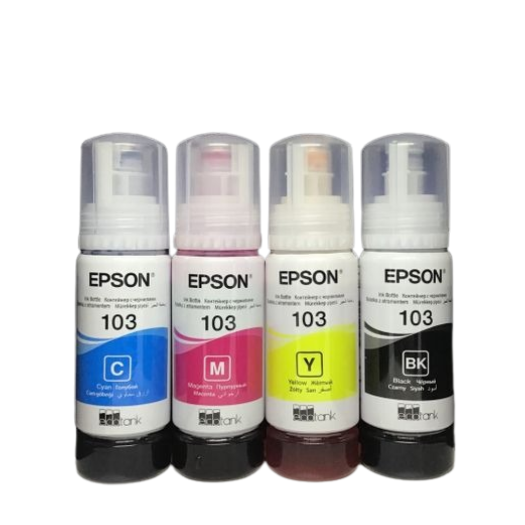 EPSON EcoTank 103 4-Colour Ink set for Epson L1110 L3100 L3110 L3150 L5190