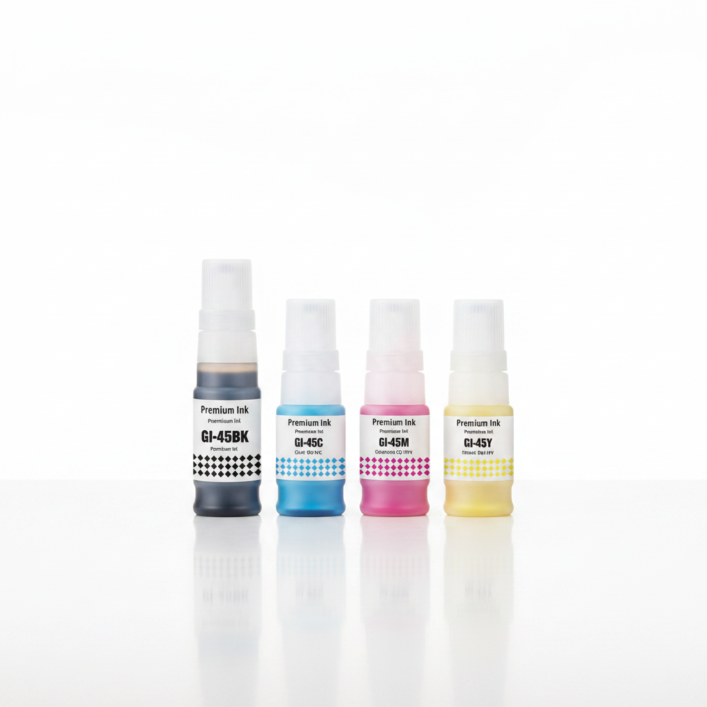SKY Compatible GI-45 4-Color Ink Set for Canon MAXIFY GX2040 GX1040 — Black Cyan Magenta Yellow — Dubai UAE
