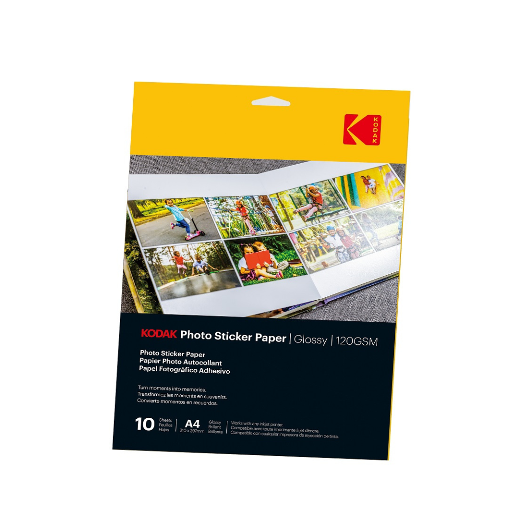 KODAK Photo Sticker Paper Glossy 120 gsm A4 size 10 sheets