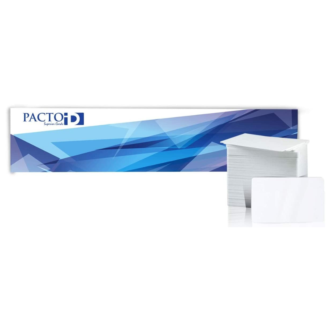 Pacto CR80 PVC cards Box of 500 Cards used as ID card suitable for all types of ID card Printers