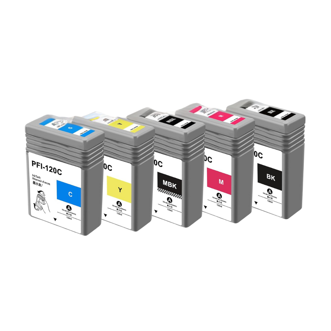 SKY PFI-120 Compatible Ink Cartridge set for ImagePrograf TM-200 TM-205 TM-300 & TM-305