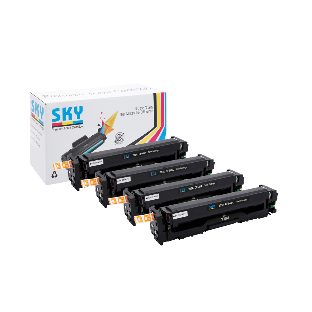 203A 4-Color set Toner Cartridges for HP Colour LaserJet Pro M254, MFP M280 & M281